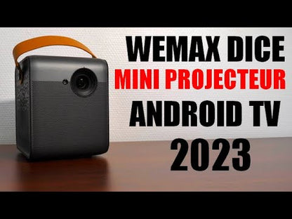 WEMAX DICE 700 ANSI Lumen Native 1080p Portable Android TV 9.0 Projecteur avec trépied
