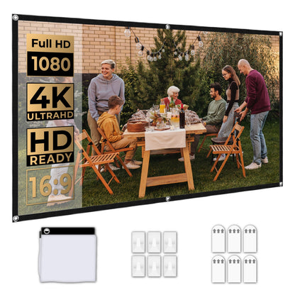 Portable 100 Inch HD Screen 16:9 Cloth Screen